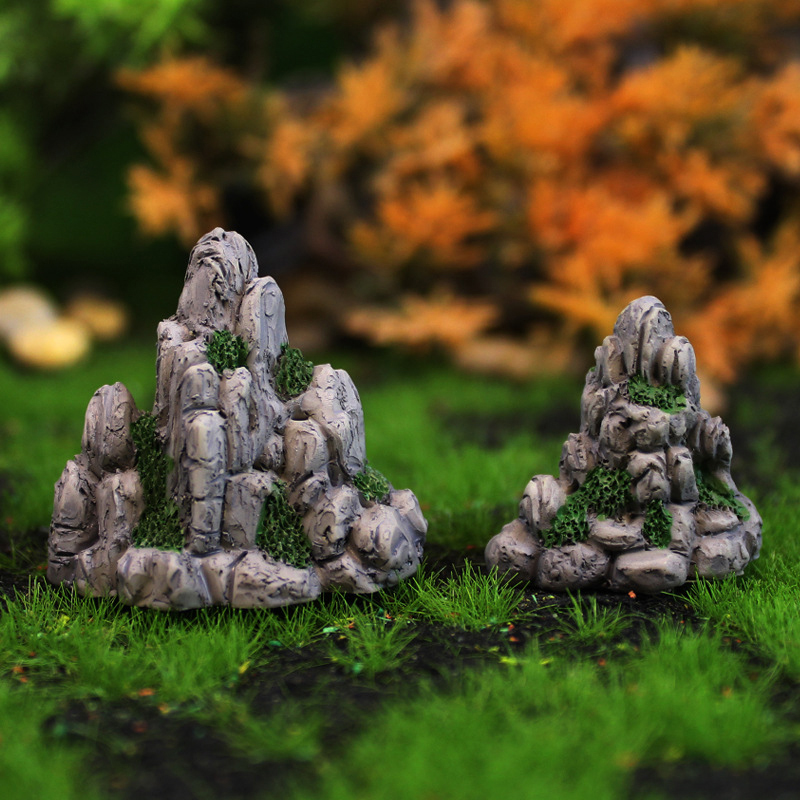 Aquarium Moss - Mini górska miniaturowy sztuczny kamień sztuczne