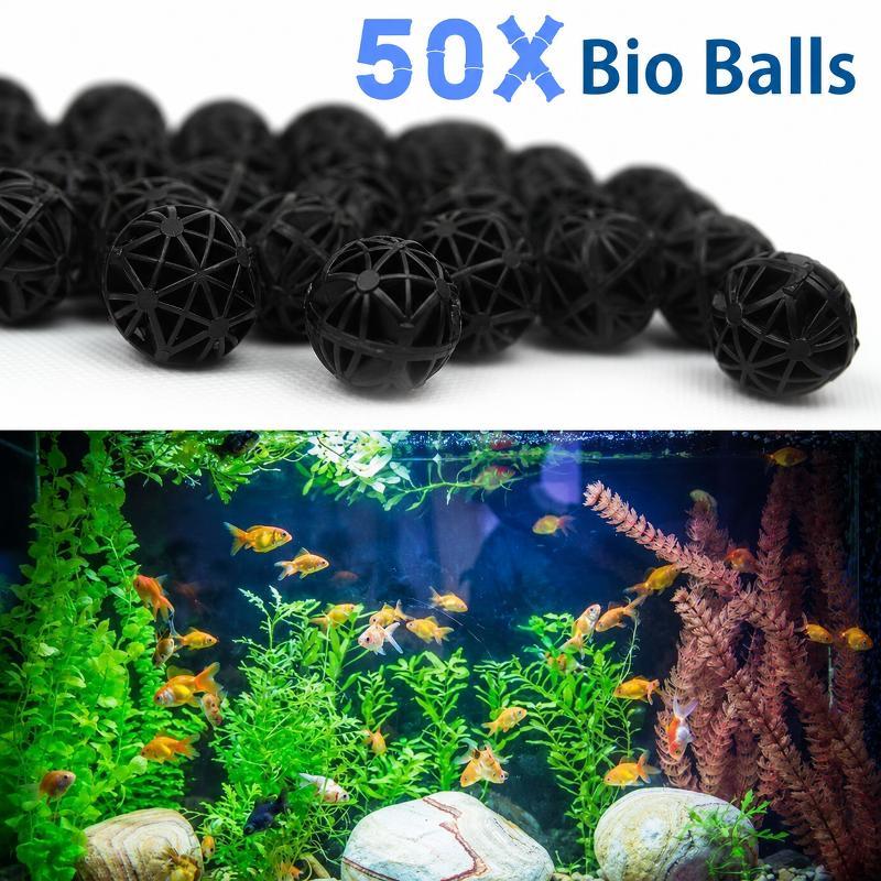 Planted Aquarium Cleaning - 50 szt. 16mm Kulki Filtracyjne do