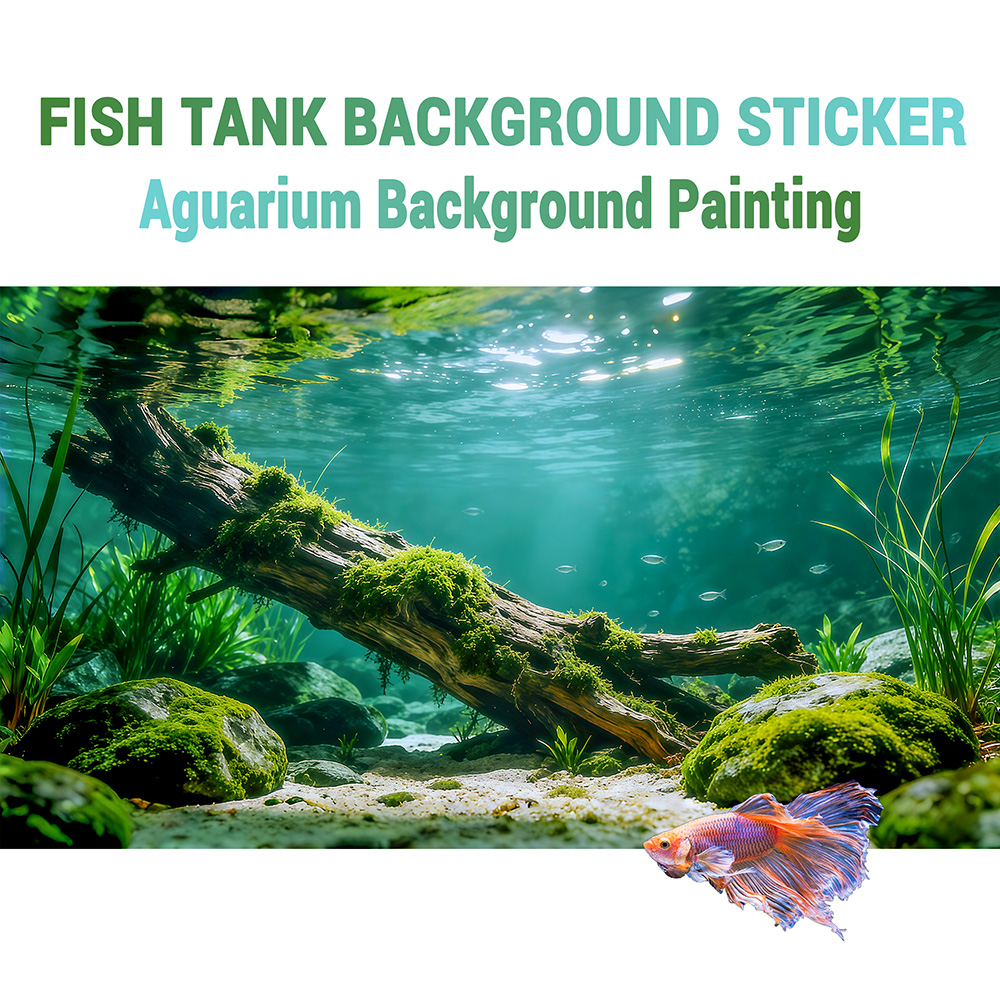Aquarium Driftwood - Zmarłe gałęzie na dnie rzeki, naklejki
