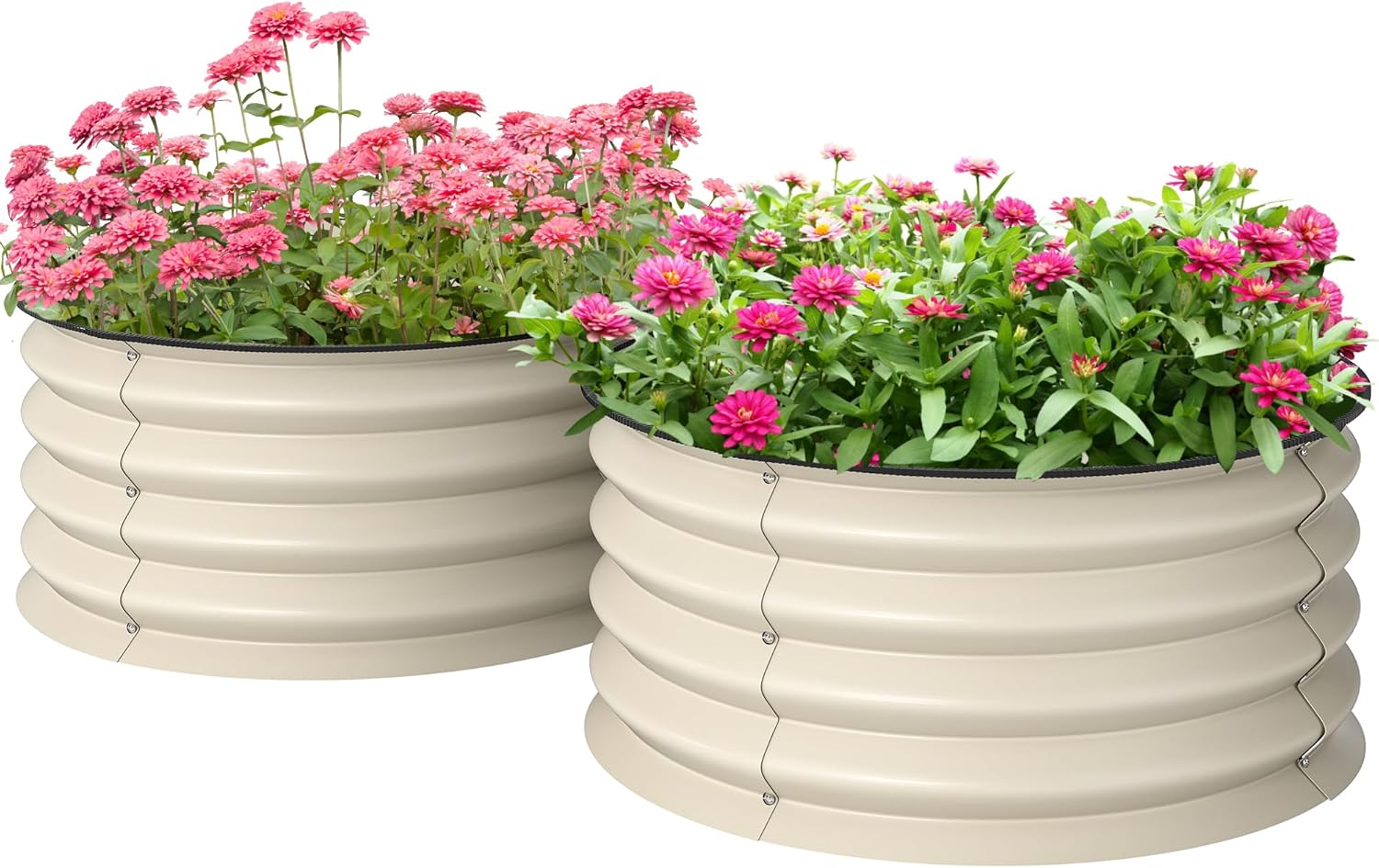 Planted Tank - Zestaw 2 ocynkowanych podwyższonych grządek, donice