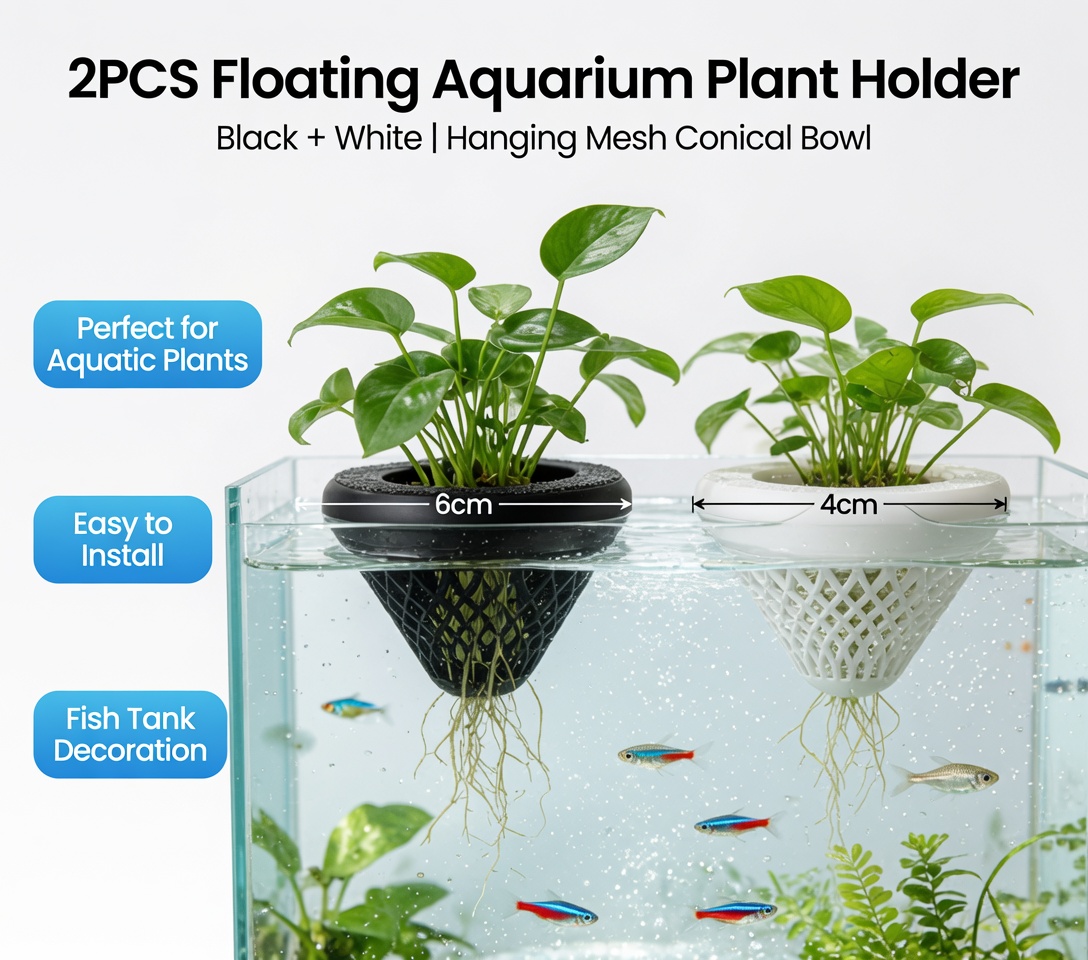 2 szt. Pływające koszyczki na  – Aquarium Plants Live recenzja i cena